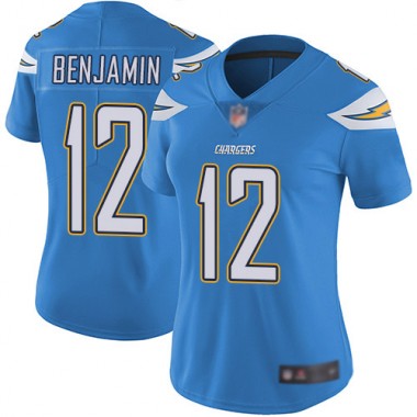 Los Angeles Chargers NFL Football Travis Benjamin Electric Blue Jersey Women Limited 12 Alternate Vapor Untouchable